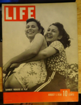 Like New No Label Vintage Life Magazine August 1 1938 1 Near Topless Print &amp; Ads - $24.75