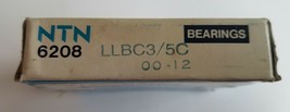 One(1) 6208 LLBC3/5C NTN Single Row Radial Ball Bearing New Open Box - £18.84 GBP