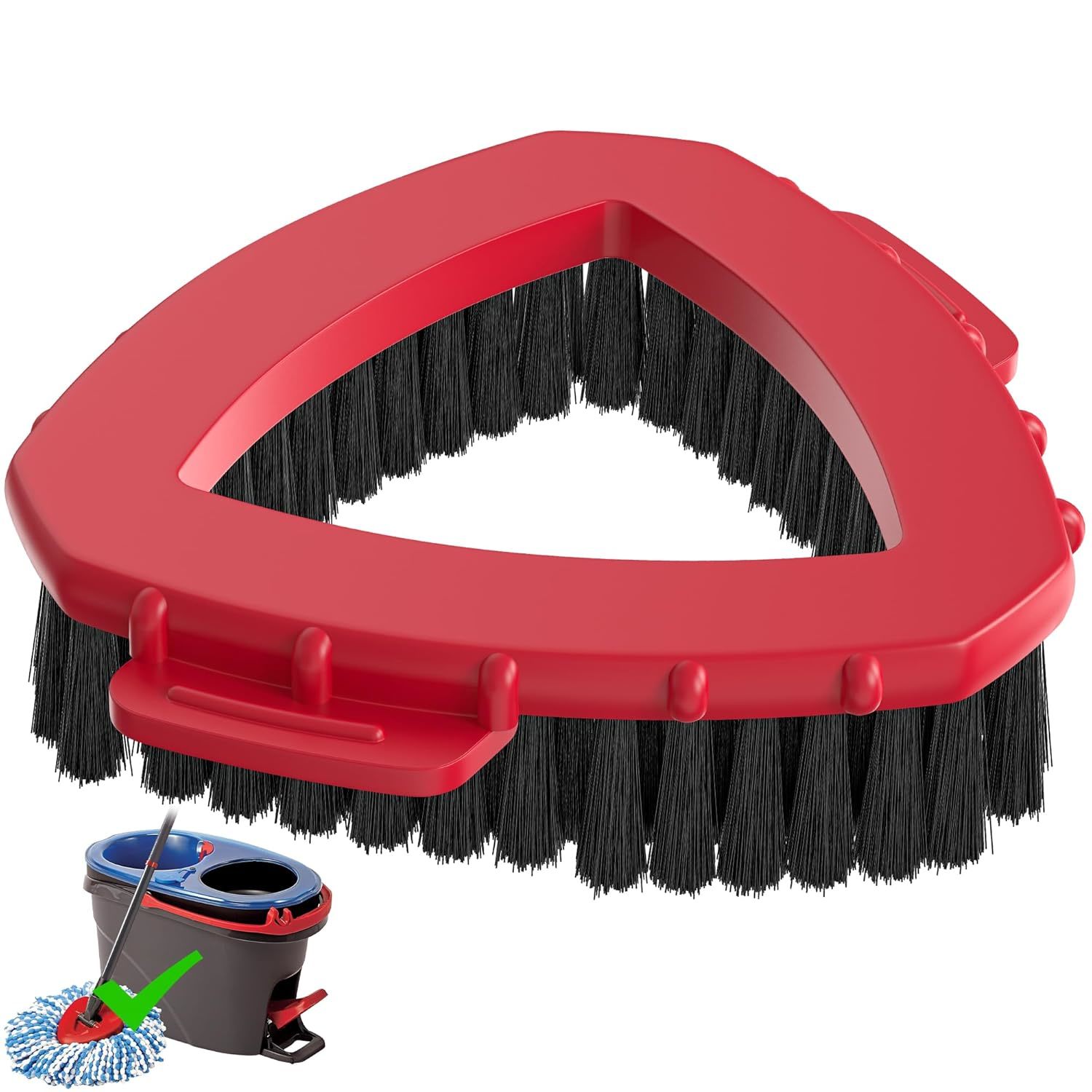 Scrub Brush For O-Cedar Rinseclean, Scrubber Mop Head For Ocedar Mop 2 Tank Syst