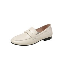 Classic Women&#39;s Loafers Made Of Leather Low Heels Women&#39;s Shoes Concise Designer - £94.48 GBP