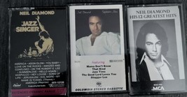 Neil Diamond 3 Cassette Tape Lot September Morn 12 greatest hits Jazz Singer - £4.78 GBP