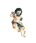 Angel Cherub with Flute wooden statue figurine ornament decoration, chur... - $1,367.65 MXN