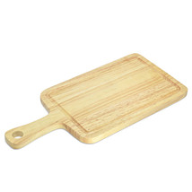 Aesthetic Natural Rubber Tree Wood Decorative Cutting Board or Serving P... - $26.32