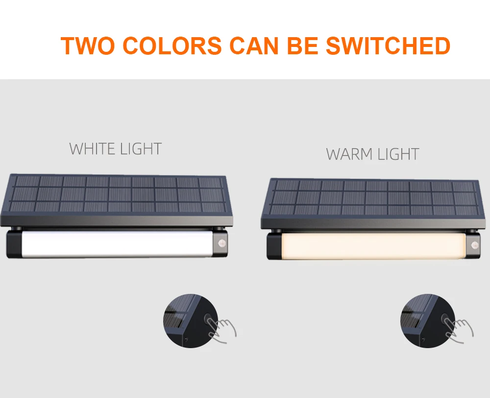 ACINE1000LM Dual Color Solar Wall Lamp With Motion Sensor Waterproof IP6... - £165.31 GBP