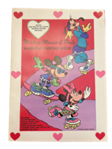 Book Disney Mickey Mouse &amp; Pals Valentine Funtime Activity Large 10”x14”... - £13.81 GBP