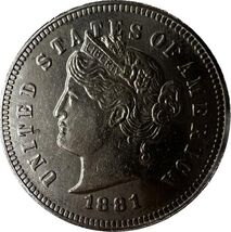 1881 Liberty Nickel - American Numismatic Gem - $18.44 CAD