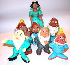 Snow white and the seven dwarves Walt Disney Prod rubber figurines - £21.51 GBP
