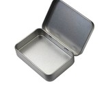 2 Pieces 4.5 X 3.3 X 0.86 Inch Rectangular Empty Hinged Tin Box Containe... - $19.99