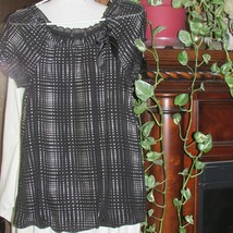 girl&#39;s top black/silver, over the head, child&#39;s lg 10-12 (child&#39;s1-P) - £3.95 GBP