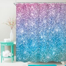 Kids Rainbow Shower Curtain 60Wx72H Girls Pastel Cartoon Cute Colorful Sky Cloud - $25.99