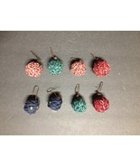 12 Material Little Yarn Balls Crafty Homemade Christmas Tree Decorations... - £4.05 GBP
