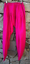 Pink Salwar Pants Women Indian Harem Trousers Ethnic Boho Pakistani Used Small - £12.22 GBP