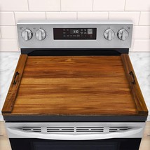 Noodle Board Stove Cover with Handles for Electric, Gas Stove Top (Acacia Wood) - £26.29 GBP