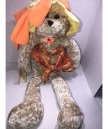 PBC Chantilly Lane Teddy Bear in Hat Plush 22in READ Description - $17.82