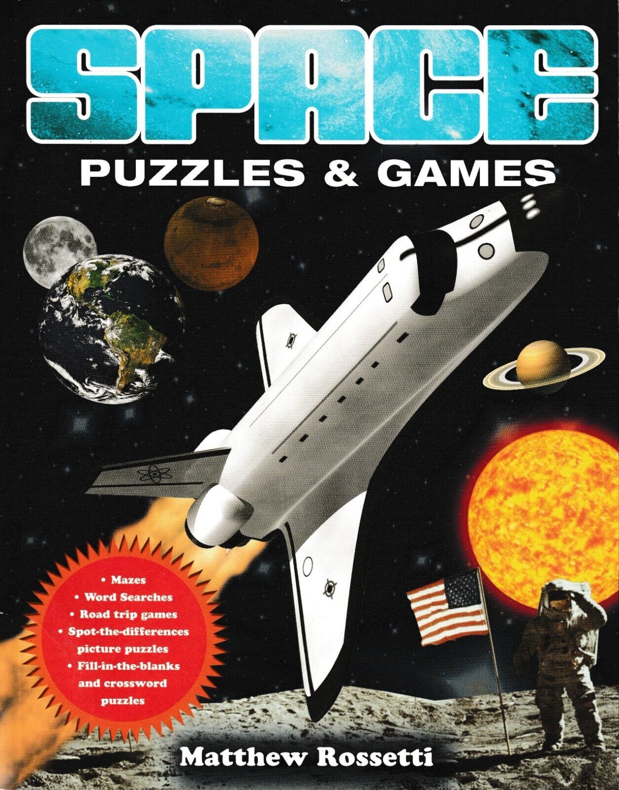 SPACE Puzzles and Games, by Matthew Rossetti   NEW! - $4.74