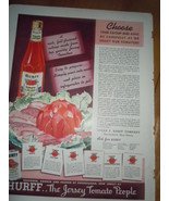 Hurff Tomato Catsup The Jersey Tomato People Print Magazine Ad 1937 - $13.70 CAD