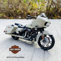 Maisto 1:18 Harley-Davidson Motorcycle 2018 CVO Road Glide Cream White Alloy Mod - £15.86 GBP