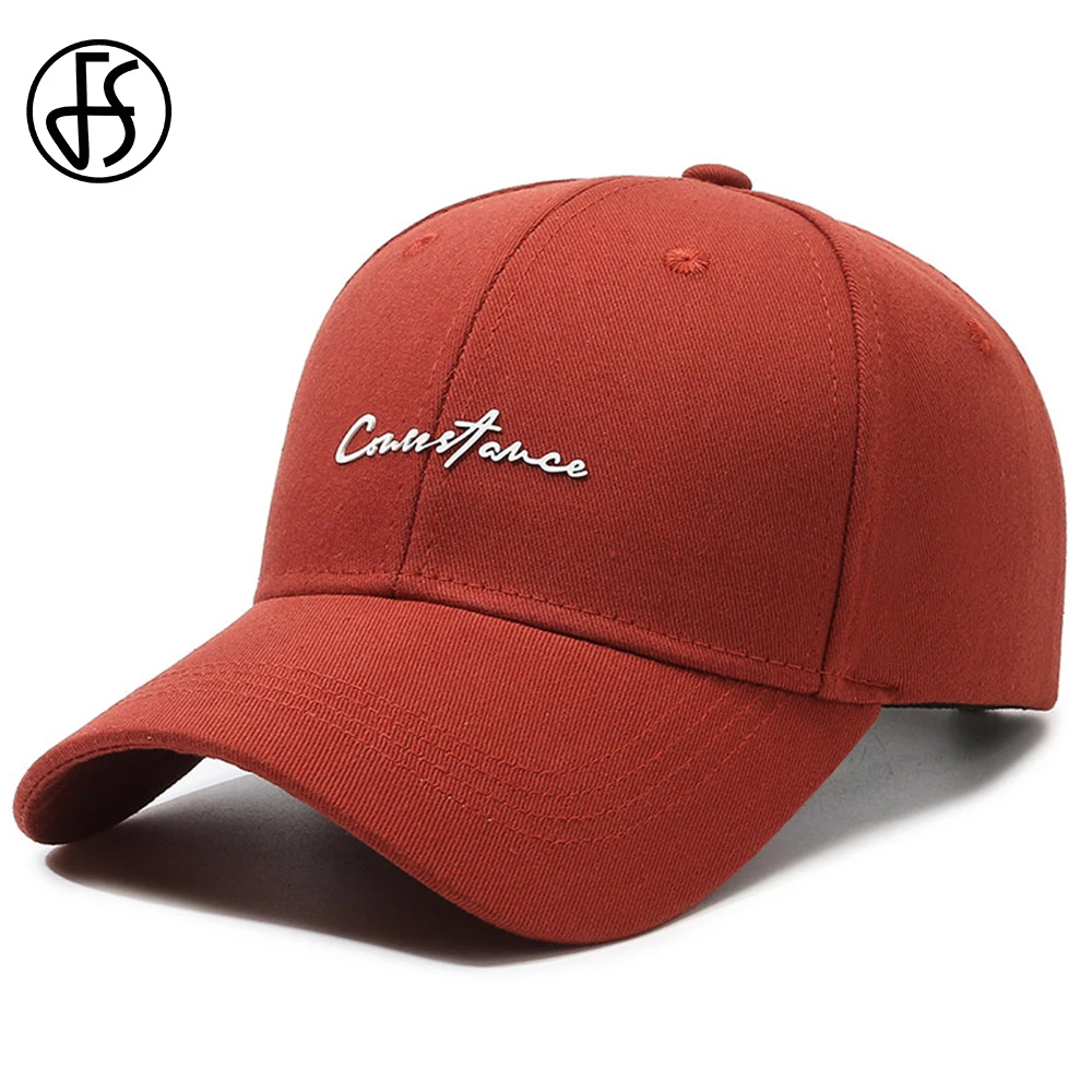 FS 2024 Summer Orange Baseball Caps For Men Brand Golf Hats Small Letter Trucker - £12.11 GBP+