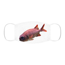 Red Colored Fish Snug-Fit Polyester Face Mask - £11.19 GBP