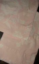 Pottery Barn Kids Eliza Pink &amp; White Floral Toile Twin Flat Sheet EUC 10... - £10.14 GBP