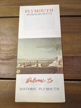 Plymouth Massachusetts Welcome To Historic Plymouth Brochure Pamphlet Booklet - £59.15 GBP