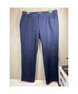 Lauren Ralph Lauren Womens Blue Straight Leg Dress Pants Preppy Office S... - $27.95