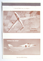 Airplane - Douglas F4D Skyray &amp; Boeing B-47E Stratojet 40 Strike Matchbook Cover - £1.57 GBP