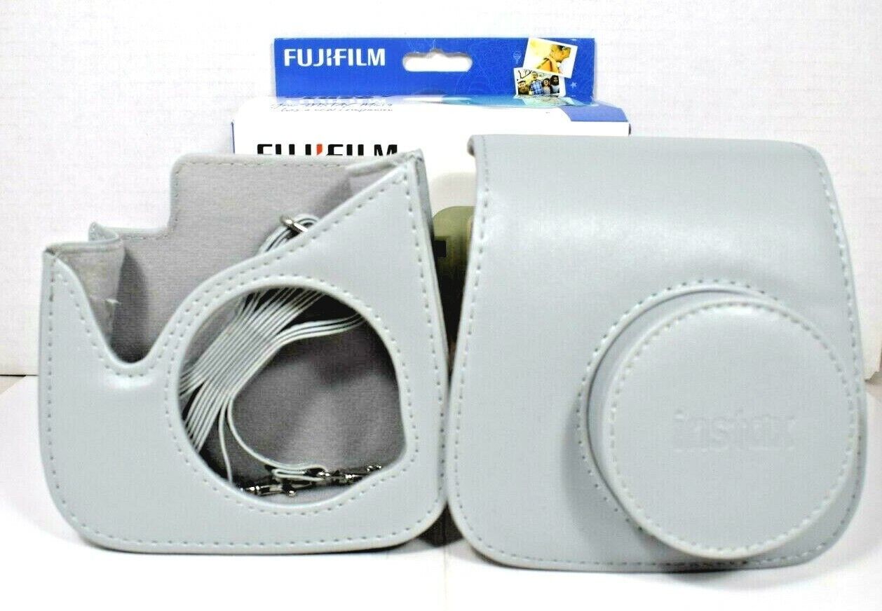 FujiFilm Instax Mini 9 Groovy Case "Smokey White" Open Box - $14.72