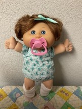 Cabbage Patch Kid Baby Girl JAAKS PA-19NH Brown Cornsilk Hair Eyes Open ... - $155.00