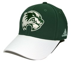 Utah Valley Wolverines adidas NCAA 2 Tone Green &amp; White Flex Fit Cap Hat L/XL - £16.62 GBP