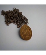 Vintage Prayer Pendant and Chain - $20.83 CAD