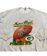 Green Bay Packers Crew Neck XXL Nutmeg Sweatshirt Gray Super Bowl XXXI 1997 - £17.82 GBP