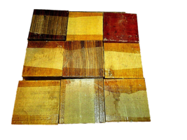 NINE EXOTIC/DOMESTIC KILN DRIED PLATTER / BOWL BLANKS  WOOD TURNING 4&quot; X... - $39.55