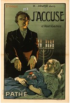 Abel Gance&#39;s J&#39;ACCUSE (1919) Original Release French Half-Grande Poster ... - £5,195.81 GBP