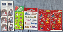Assorted Lot of Christmas Themed Sticker Sheets 6 Pieces SKU - £34.36 GBP