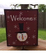 Paper Mache&#39;   - 77362 Welcome Snowman Kleenex Box Cover - £5.48 GBP