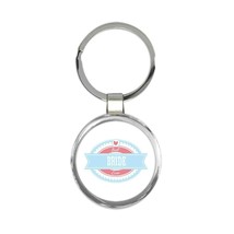 Best BRIDE Ever : Gift Keychain Cute Christmas Birthday Vintage Retro - £6.42 GBP