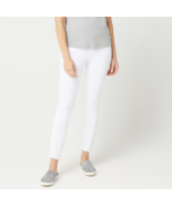 H by Halston Ladies Womens Ankle Jegging with Zipper Detail White Plus S... - £22.83 GBP