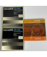 3 x Maxell UD 35-90 Hi-Output Extended Range Low Noise 7” Reel to Reel LOT - $940.28 MXN