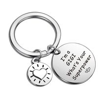 ASANHAO Gigi Stainless Steel Keychain Mother's Day Gift Silver - $178.41 MXN ASANHAO Gigi Stainless Steel Keychain Mother's Day Gift Silver - $178.41 MXN