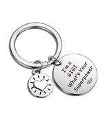 ASANHAO Gigi Stainless Steel Keychain Mother&#39;s Day Gift Silver - €8,32 EUR