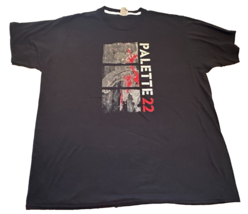 Palette 22  RESTURANT promotion Black , graphic T-shirt adult size 2XL - £14.38 GBP