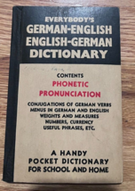 Everybody&#39;s German - English Vintage Dictionary, David McKay Co. - £7.86 GBP