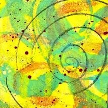 Trippin’ - Original Art Encaustic Wax Painting Matted 11x14in Frame Ready - £79.89 GBP