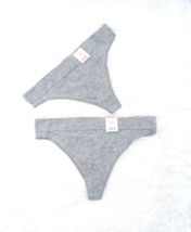 2 - Auden Women&#39;s Cotton Blend Thong Underwear Panties (Size L/12-14) Gr... - $116.15 MXN