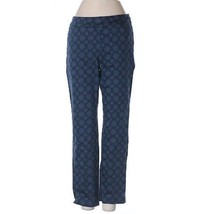 NYDJ casual pants paisley print blue size 0P Petites Lift tuck technology - £18.68 GBP