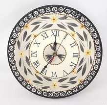 Temptations Old World Black Ceramic Wall Clock Works Kitchen U262 - £39.90 GBP
