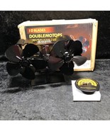 Wood Stove Fan Heat Powered, 12 Blades Double Motors Fireplace Fan + Mag... - $40.72 CAD