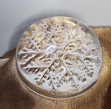 VTG Cristal France Snowflake Paper Weight Garanti Plus 24% Genuine Lead Crystal - £16.89 GBP