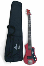 Hofner HCT-SHB-BK-R Shorty Electric Travel Bass Guitar with Gig Bag, Red... - $4,231.13 MXN